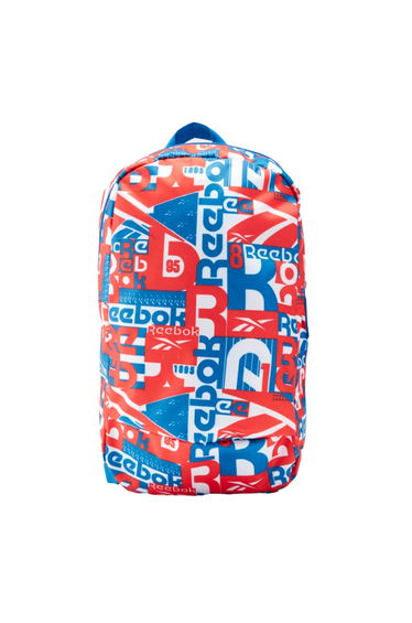Reebok Childrens/Kids Graphic Print Backpack - Orange/Blue