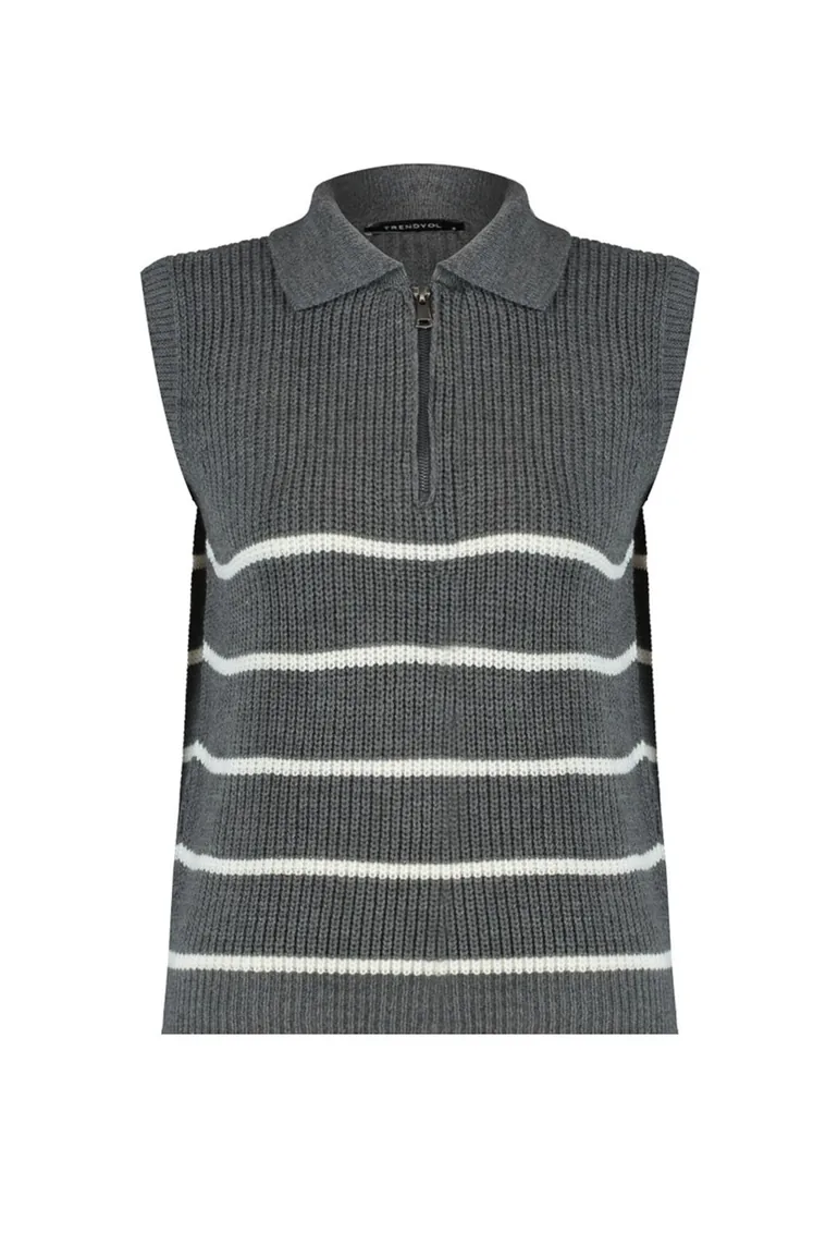 Sweater Vest - Ecru - Regular fit - 6