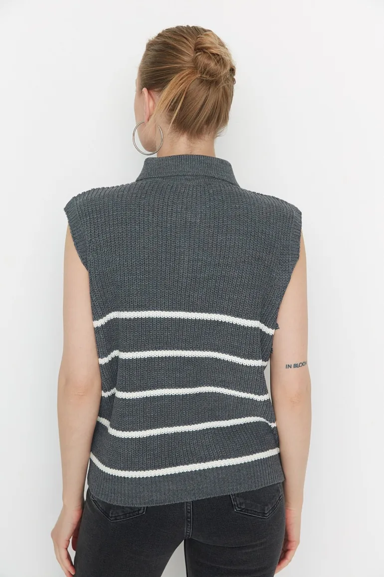 Sweater Vest - Ecru - Regular fit - 3