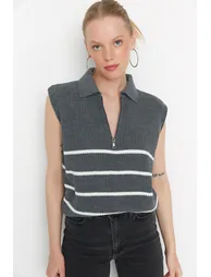 Sweater Vest - Ecru - Regular fit - 2