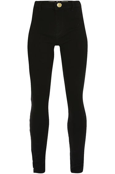 Girls Black Molly Mid Rise Jeggings