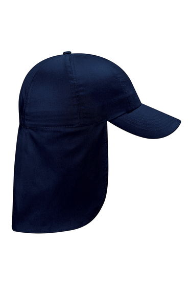 Beechfield Junior Kids Unisex Plain Legionnaire Cap - French Navy