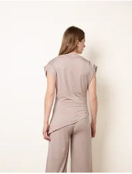 Soft Jersey Asymmetric Hem Set - 4