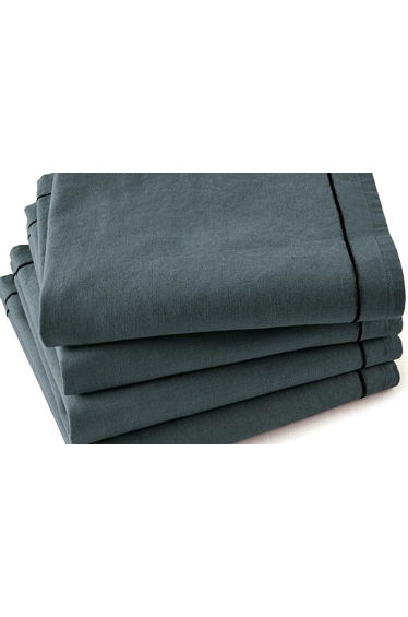 Set of 4 Bourdon Cotton & Linen Napkins