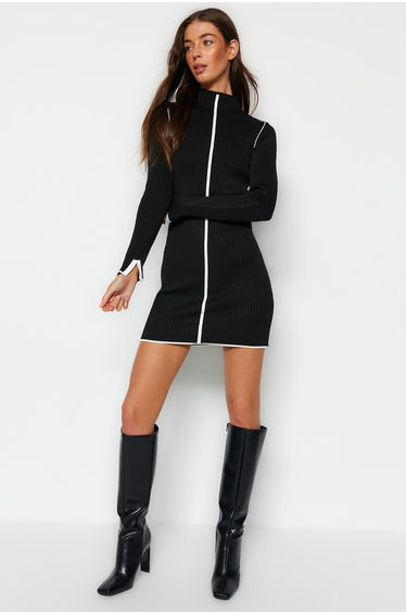 Black Bodycon Mini Dress