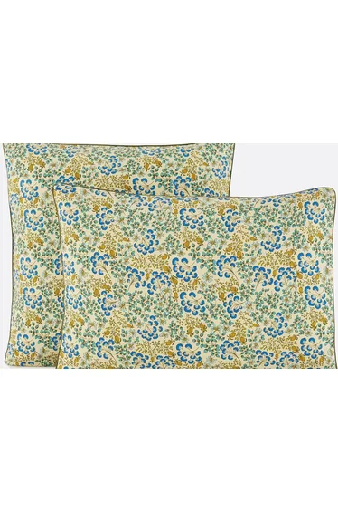 Hanoi Pillowcase in Washed Cotton with Floral Print