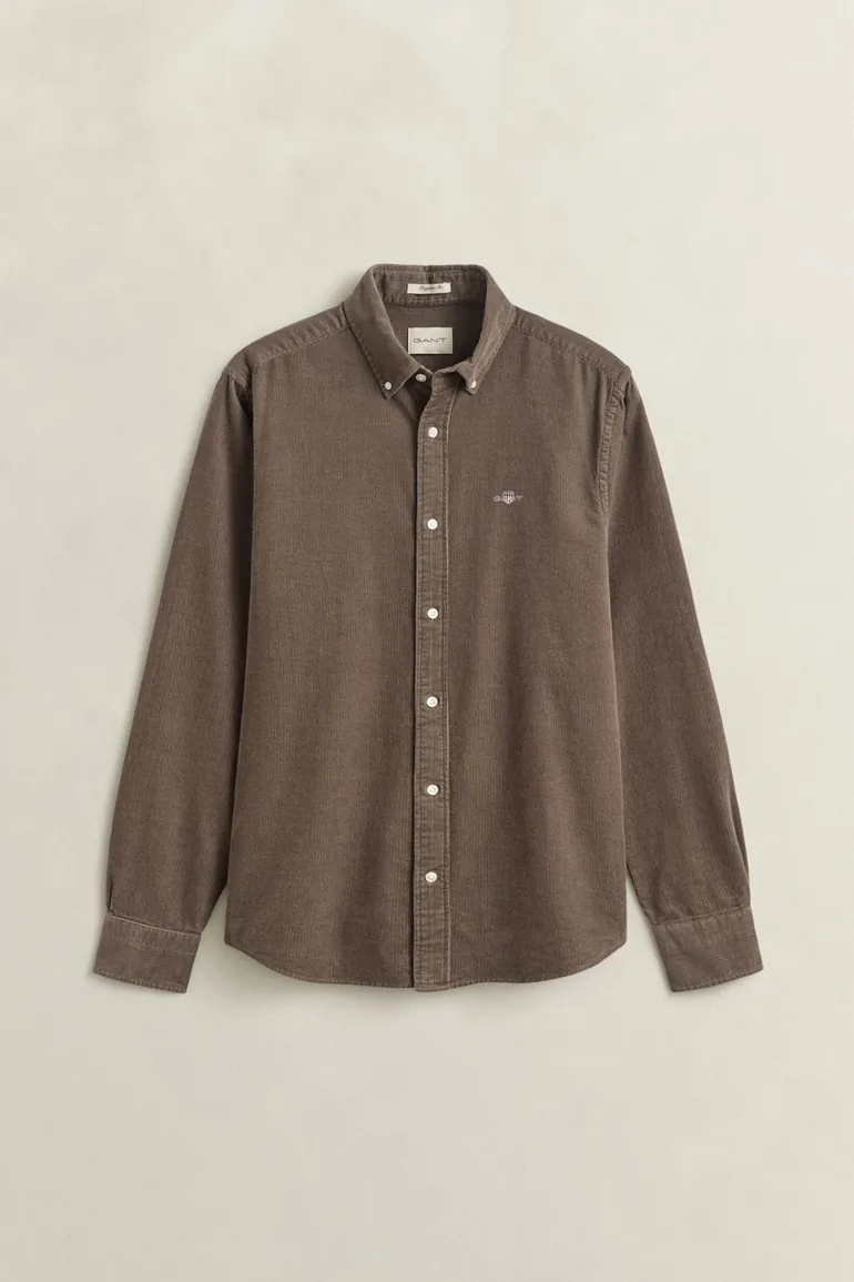 Reg Corduroy Shirt Faded Taupe - 3