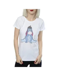 Disney Womens/Ladies Winnie The Pooh Classic Eeyore Cotton T-Shirt - White - 2