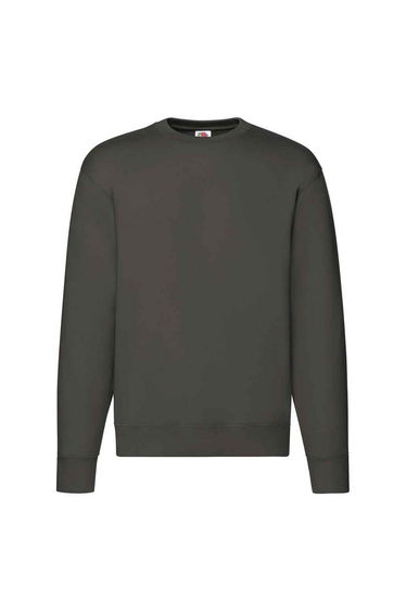 Fruit of the Loom Mens Premium Drop Shoulder Sweatshirt - Charcoal
