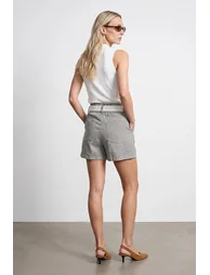DILVIN High-Waist Tailored Wide-Leg Shorts - 1
