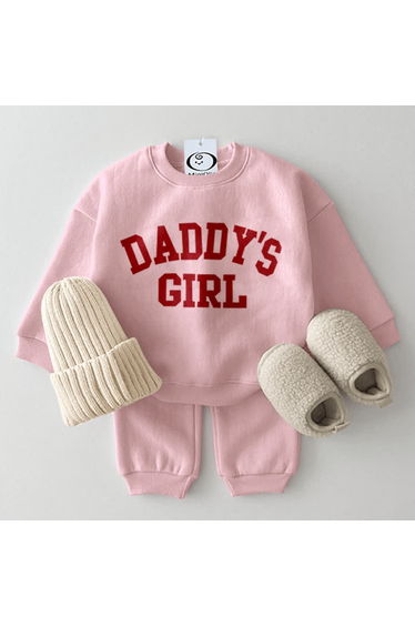 DADDY'S GIRL Baby 2-Piece Pink Set