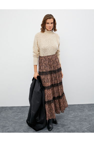 Ajoure Tissued Turtle Neck Sweater