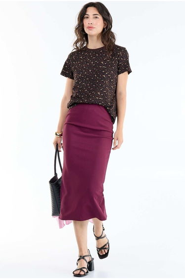 Midi pencil skirt PINK