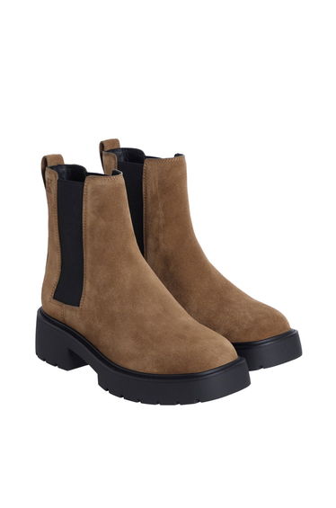Chunky Chelsea Boot Suede Classic Taupe