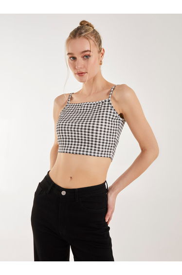 Gingham Crop Top