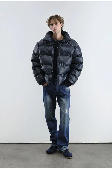 GIESTO Thick Bomber Jacket with Zipper Closure