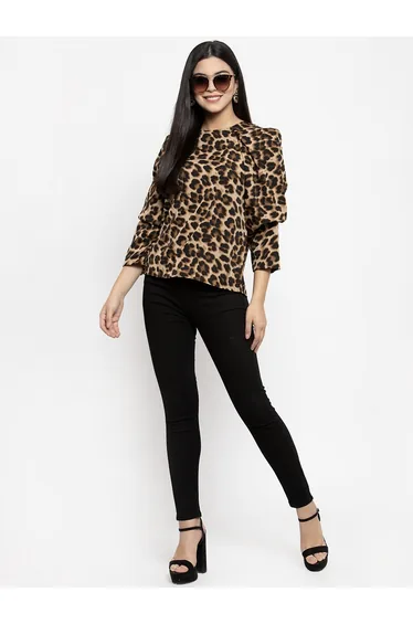 بلوزة  قطن متعدد الالوان بطبعة حيوانات