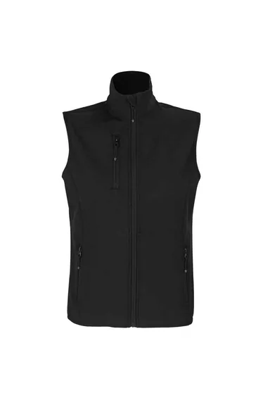 SOLS Womens/Ladies Falcon Softshell Recycled Body Warmer - Black