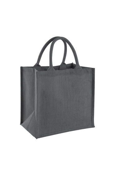 Westford Mill Midi Jute Tote Bag - Graphite Grey