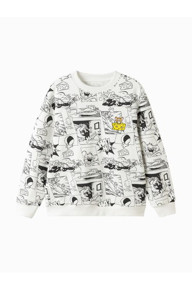 Boys' Comic Print Sweatshirt