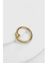 Water Resistant Screw Detail Ring - gold - 1