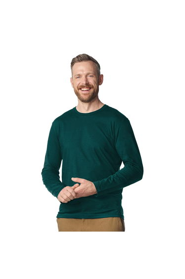 Gildan Unisex Adult Softstyle Long-Sleeved T-Shirt - Fan Marine Green