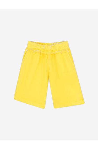 Kids French Terry Bermuda Shorts in Yellow