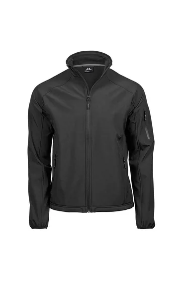 Tee Jays Mens Lightweight Active Soft Shell Jacket - Black