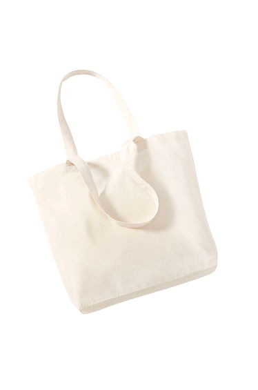 Westford Mill Organic Cotton Shopper Bag - 16 Litres - Natural