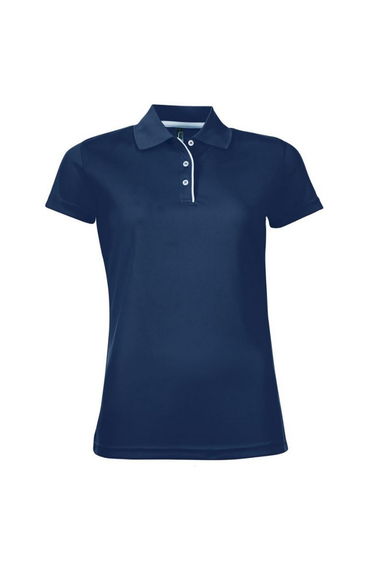 SOLS Womens/Ladies Performer Short Sleeve Pique Polo Shirt - French Navy