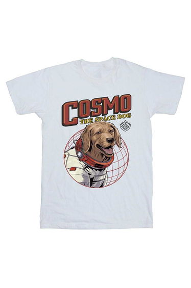 Guardians Of The Galaxy Volume 3 Boys Cosmo The Spacedog Cotton T-Shirt - White