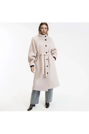 Long Buttoned Winter Coat