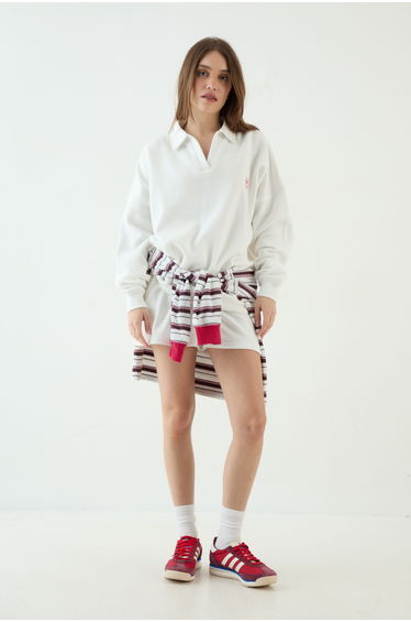 DSGN Studio Collared Sweatshirt - ecru