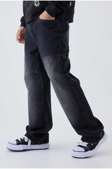 Relaxed Fit Carpenter Jeans - washed black