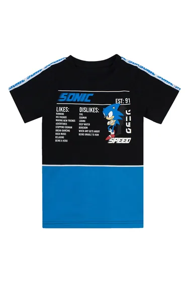 تيشيرت قطن أسود بطبعة