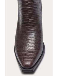 Chocolate Snake Soft PU Cuban Heel Boot - 4