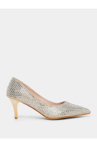 Embellished Pointed Toe Court Shoes
