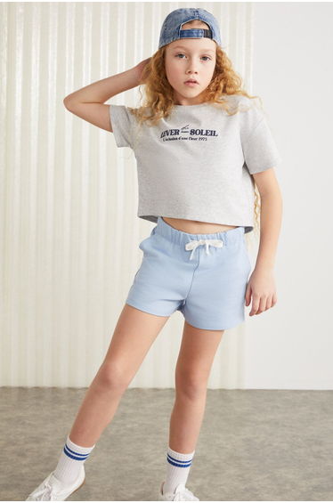 Thread Girls' Shorts Blue Shorts