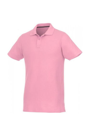 Elevate Mens Helios Short Sleeve Polo Shirt - Light Pink