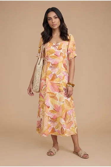 فستان دوروثي بيركينز متعدد الالوان بطبعة أزهار