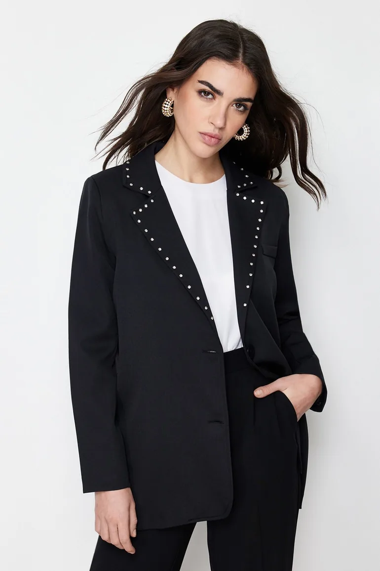 Black Regular Finike Plain Woven - 1