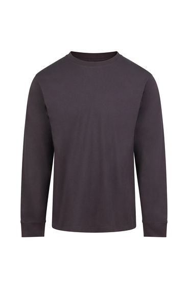 Awdis Unisex Adult Long-Sleeved T-Shirt - Solid Charcoal