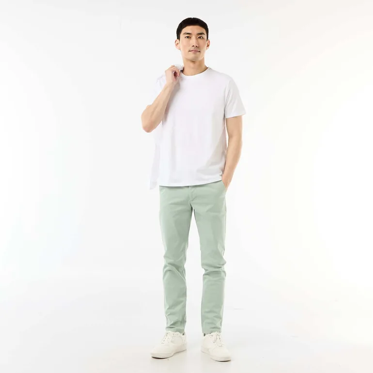 Slim-fit chinos GREEN - 1