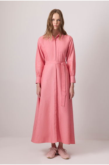 BELTED SHIRT DRESS
