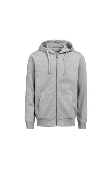 Untagged Movement Regular Full Zip Hoodie - Grey Melange