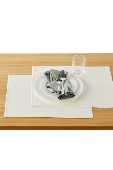 Set of 2 ScÃ©nario Soft Coated Cotton Placemats