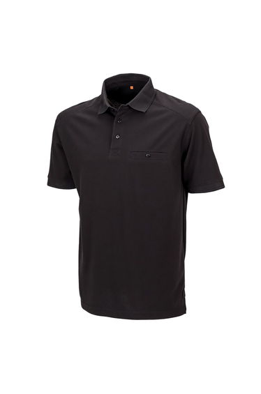 Result Mens Work-Guard Apex Short Sleeve Polo Shirt - Black