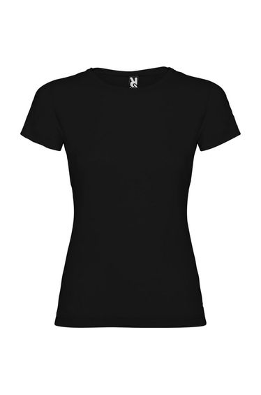 Roly Womens/Ladies Jamaica Short-Sleeved T-Shirt - Solid Black