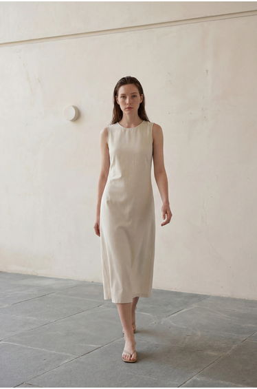 MY FASHION Back Detailed Midi Dress
