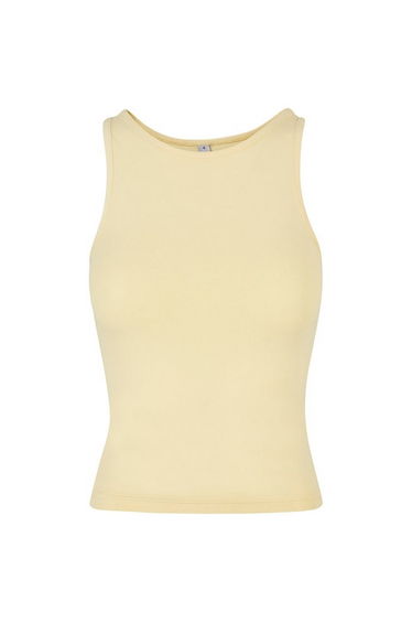 Womens/Ladies Racerback Tank Top - Soft Yellow